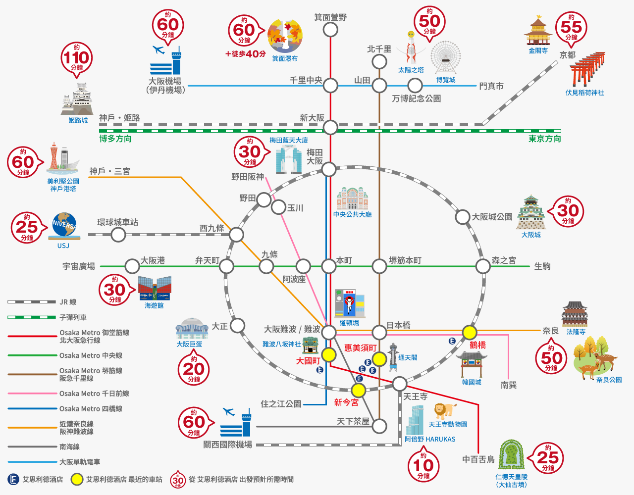 大阪交通MAP